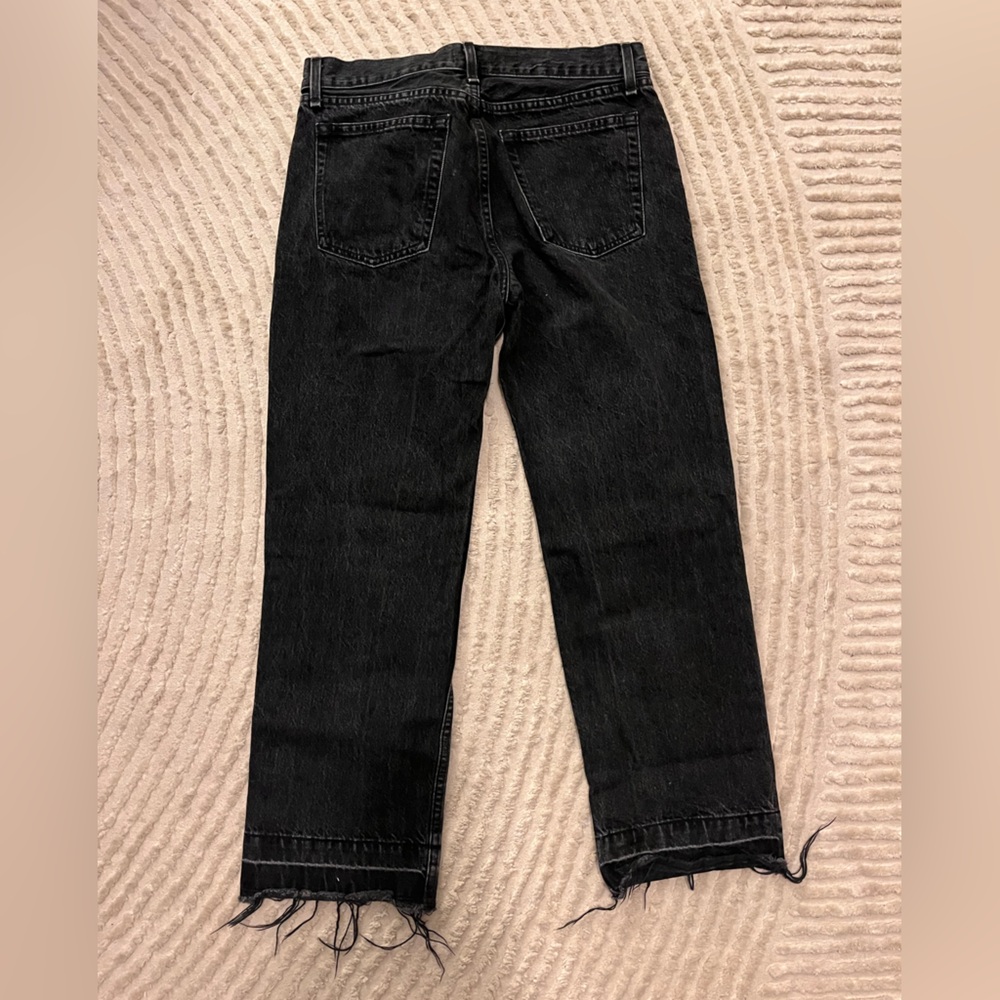 ASKKNY Women's Black Jeans - flare cropped